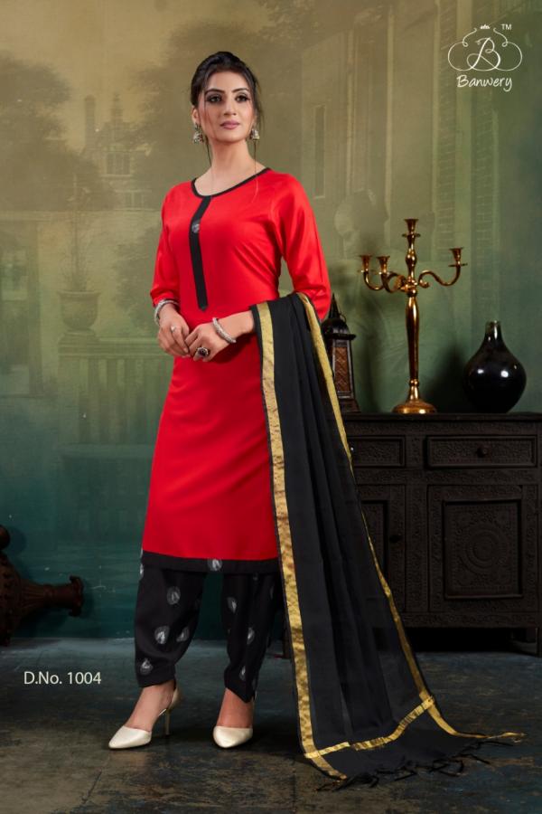 Banwery Soni Kudi-Rayon-Kurti-With-Bottom-And-Dupatta